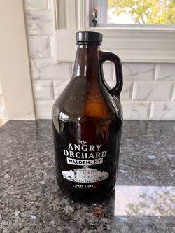 Angry Orchard 64 oz Glass Growler