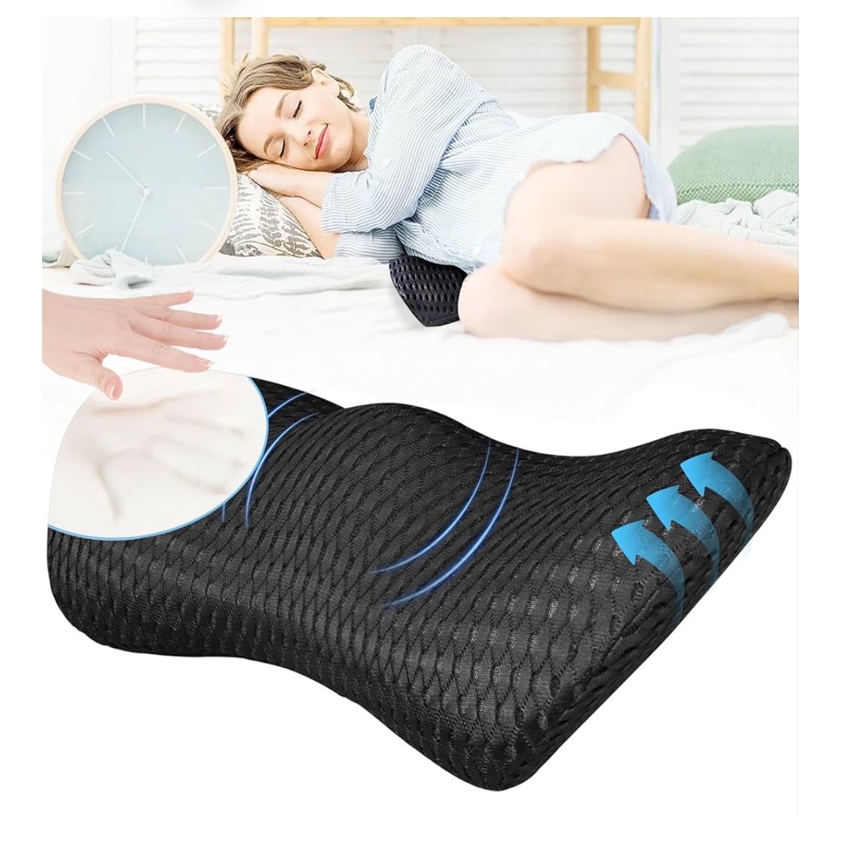 Lumbar Support Pillow for Office Chair Backrest and Car Seat