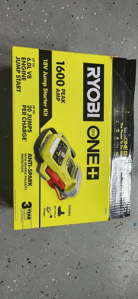 RYOBI 18V JUMP STARTER KIT