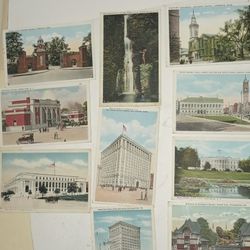 Lot Of 10 Antique White Border Postcards