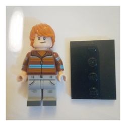 LEGO Harry Potter Minifigure with Brown Jacket and Red Hair