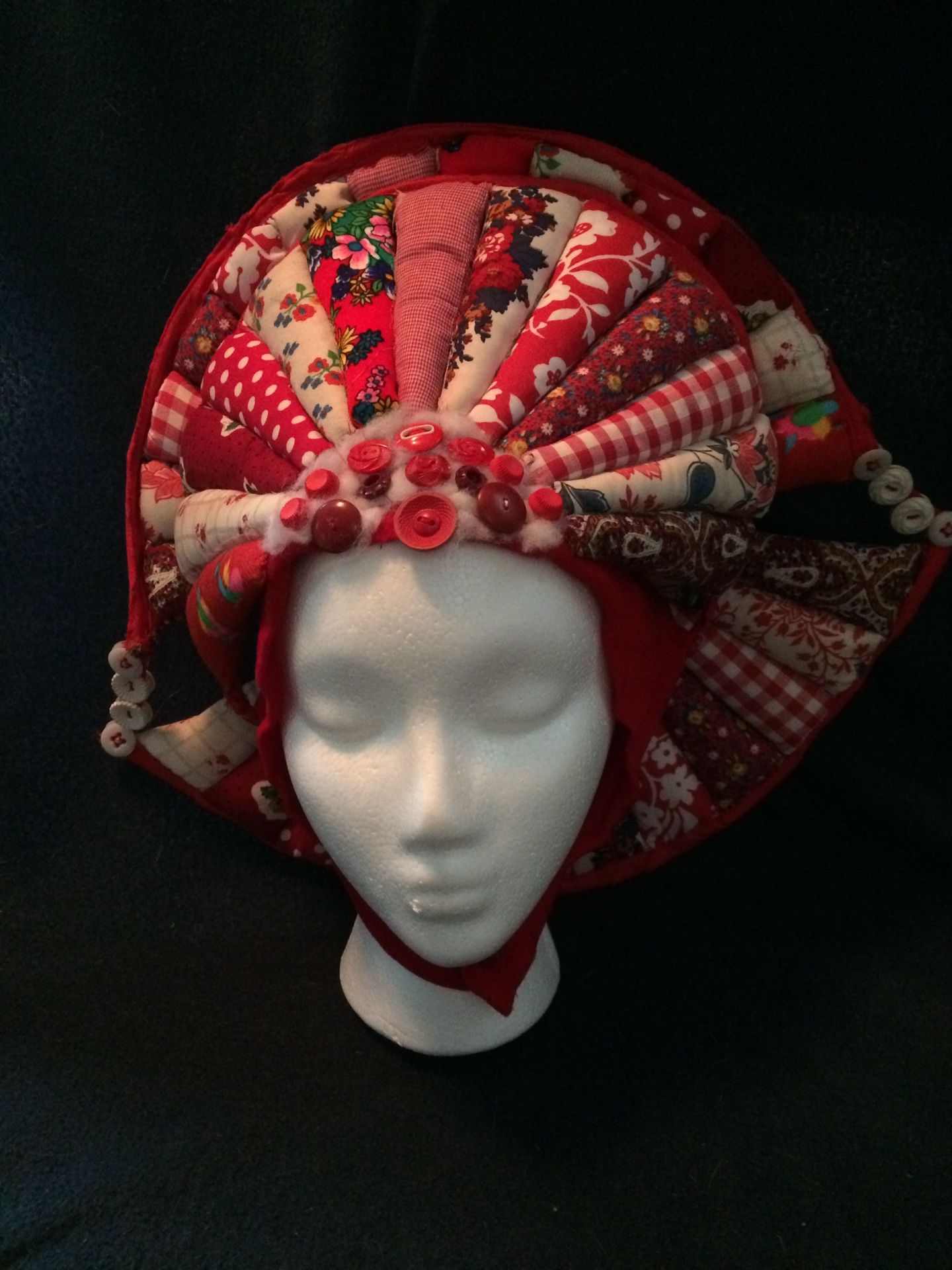 Funky fabric headdress