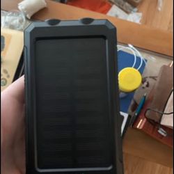 36500mAh Portable Solar Power Bank Charger w/ Compass & Carabiner