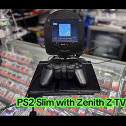Ps2 Slim With Tv