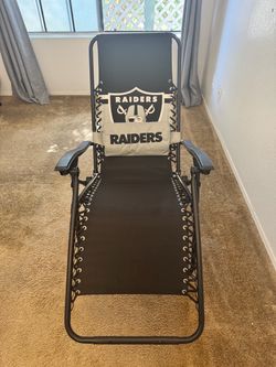 Raiders Zero Gravity Reclining Chair + XL Polo — $90