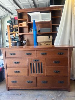 Craftsman style Boys desk and bureau
