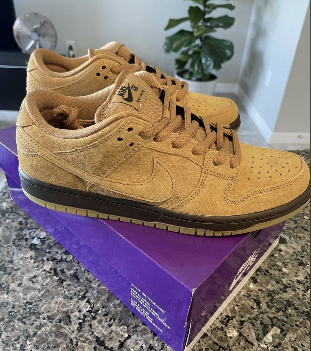 NIKE SB DUNK LOW PRO WHEAT DARK MOCHA (BQ6817 204)