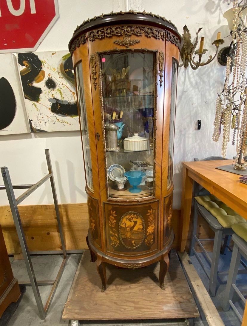 Curio Antique Wooden Cabinet From Spain
