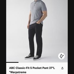 LULULEMON 34x37 Men’s ABC
