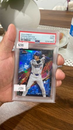 2024 Topps Finest Shohei Ohtani Blue Refractor PSA 9