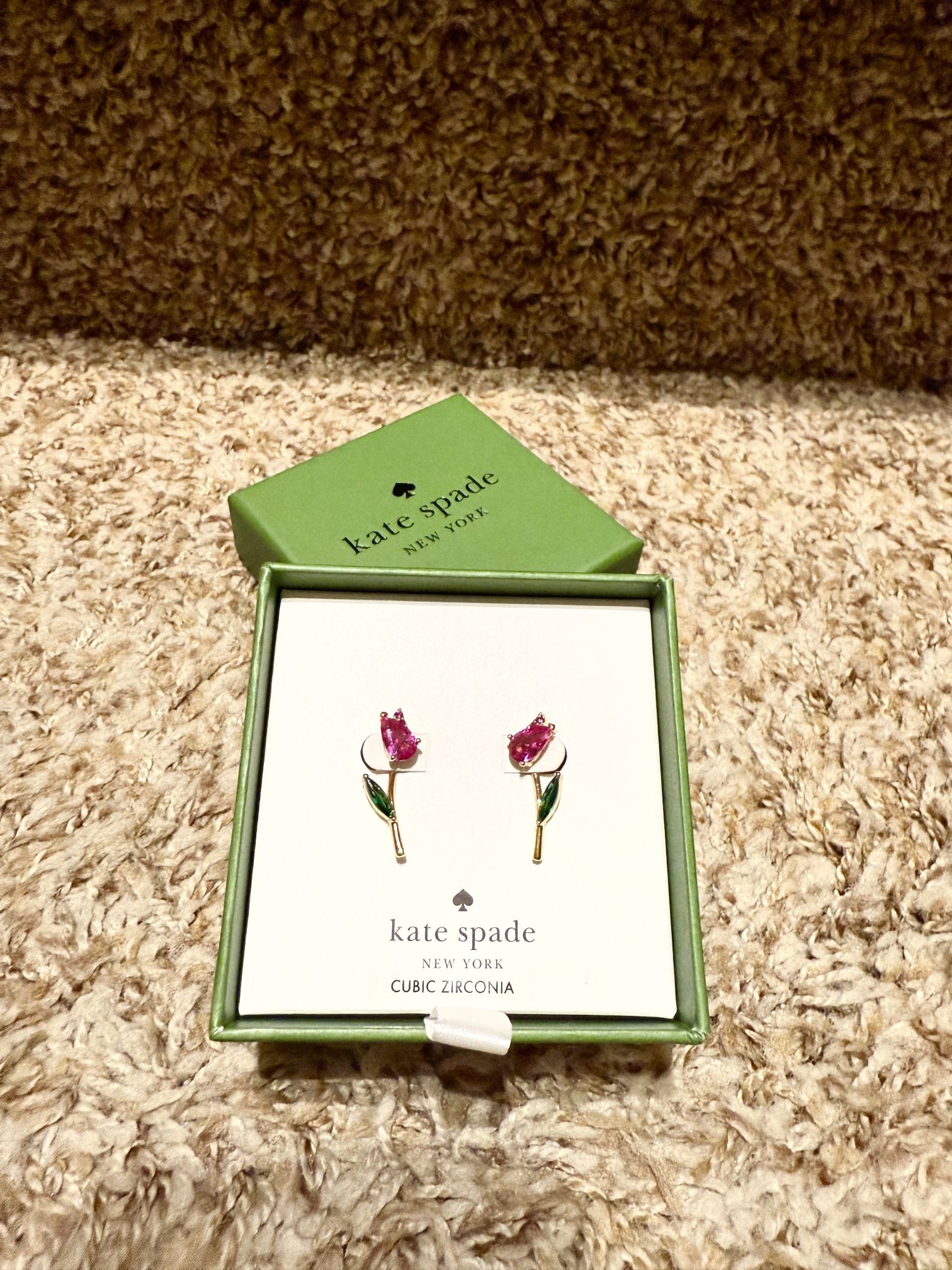 💲10.99💅kate spade cubic zirconia earrings
