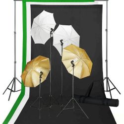 Photography Studio Lighting and Background Kit