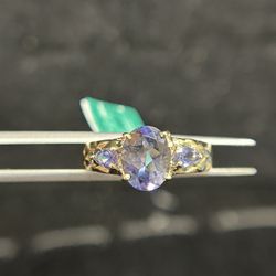 10K GOLD AMETHYST RING 