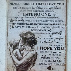 Unopened “Son Tribute” Metal Sign