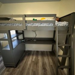 Kids Bed With Desk.