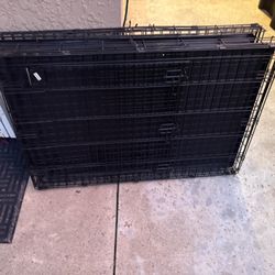 Wire Collapsible Dog Crate - Black