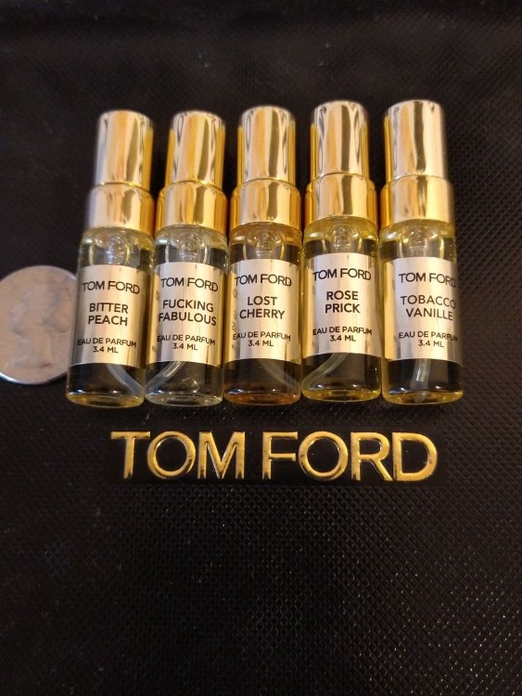 New BITTER PEACH + 4 Top TOM FORD Fragrances