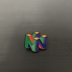 N64 Logo Pin NEW Nintendo Metal Enamel 90’s Gaming Video Game