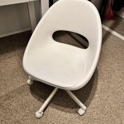 IKEA White Plastic Office Chair