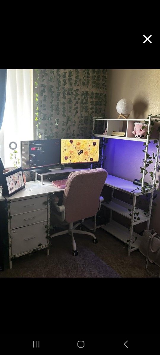 Desk With Lights