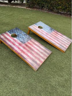 Cornhole Boards American Flag