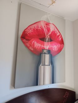 Lips Oil On Canvas Wall Art