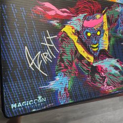 Magic Con Vegas 2024 ARTIST SIGNED  Glow In Dark Come Back Wrong Playmat 