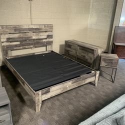 Brown And Grey Queen Bedroom Set 