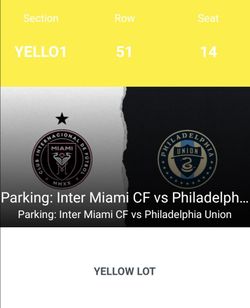 Inter Miami vs Philadelphia 5/24 Game, Parking Garage Yellow