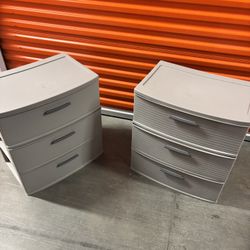 3 Drawer Wide Tower Dark Gray $20 Or 10 Each