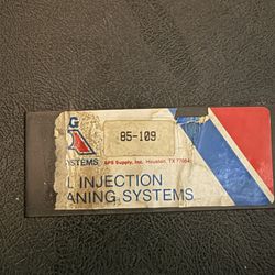 Fuel injection cleaning kit