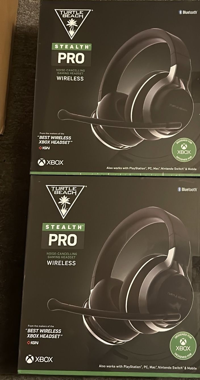 Turtle Beach Stealth Pro Wireless Noise-Cancelling Gaming Headset - XBOX -SEALED