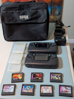 Sega Game Gear Bundle with Games and Carry Case
