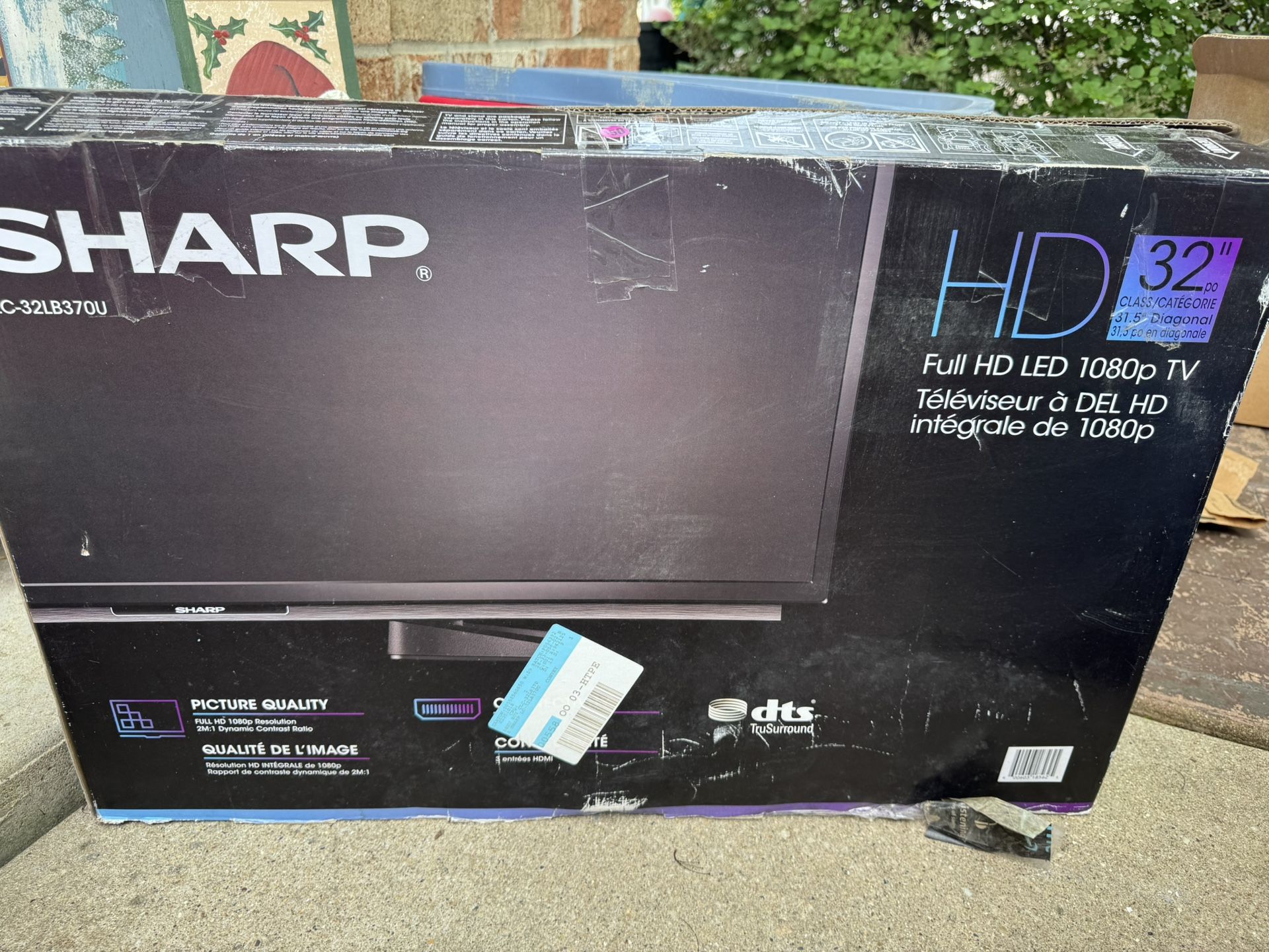 Sharp 32” HDTV With Stand