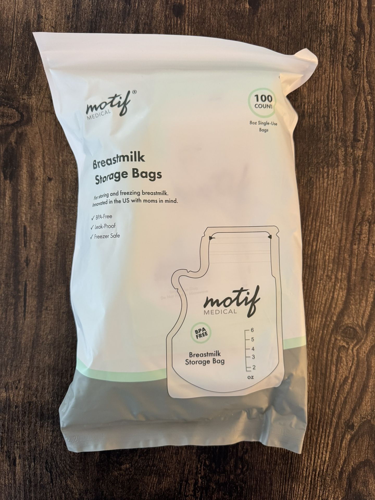 Motif Breastmilk Storage Bags - 100ct