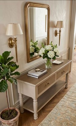 Rustic console table