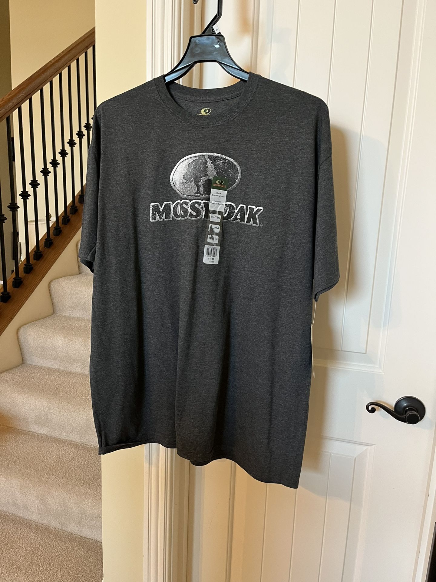 1545-OTT Mossy 2XL Gray/White Men’s T-Shirt NWT
