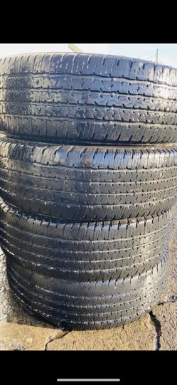 17” 4 used tires LT245/75R17 10 ply Firestone H/T