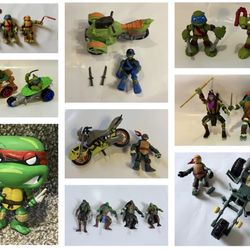 Huge TMNT teenage Mutant Ninja Turtles Lot 25+ pcs