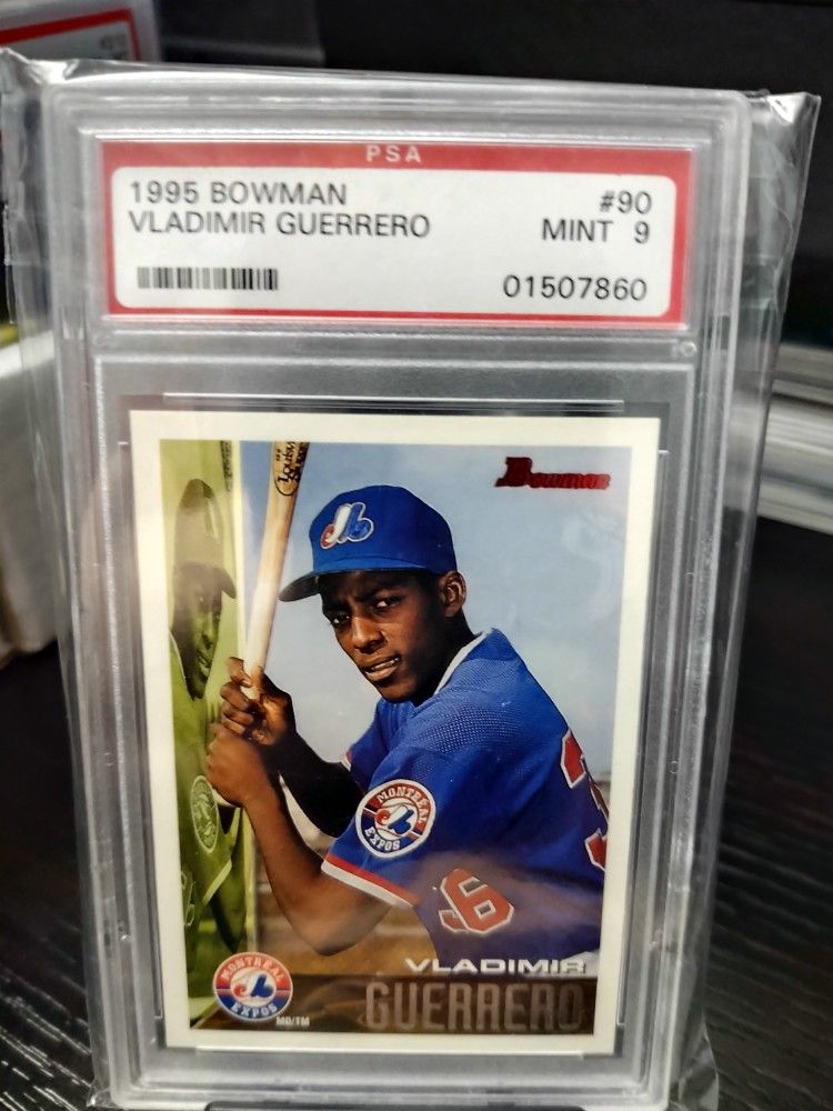 Vladimir Guerrero Bowman Rookie Card PSA 9