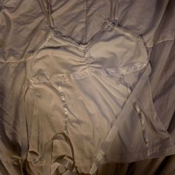 New White Tie Tank Top Size Medium