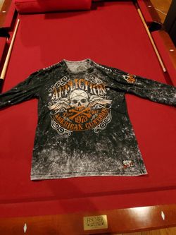 Affliction and American fighter shirts large. Make offer.