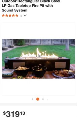 Tabletop Fire Pit With Sound System