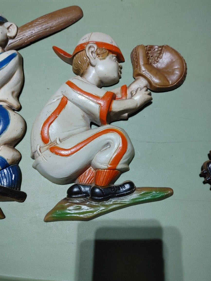 collectible metal baseball figures