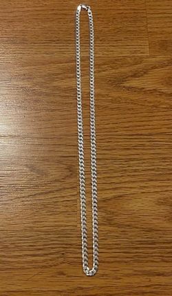 Brand New Men’s 5mm  italy Sterling silver cuban link 24’inch chain $175 OBO