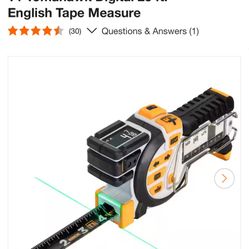 T1 Tomahawk Digital 25 ft. English Tape Measure