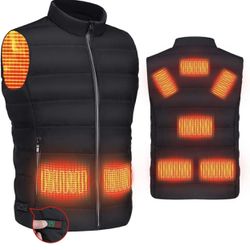 Heated Vest for Women Men,USB Charging Warming Lightweight Heated Jacket for Outdoor Activities(Not include powerbank)