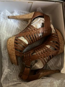 Brown Leather Heels