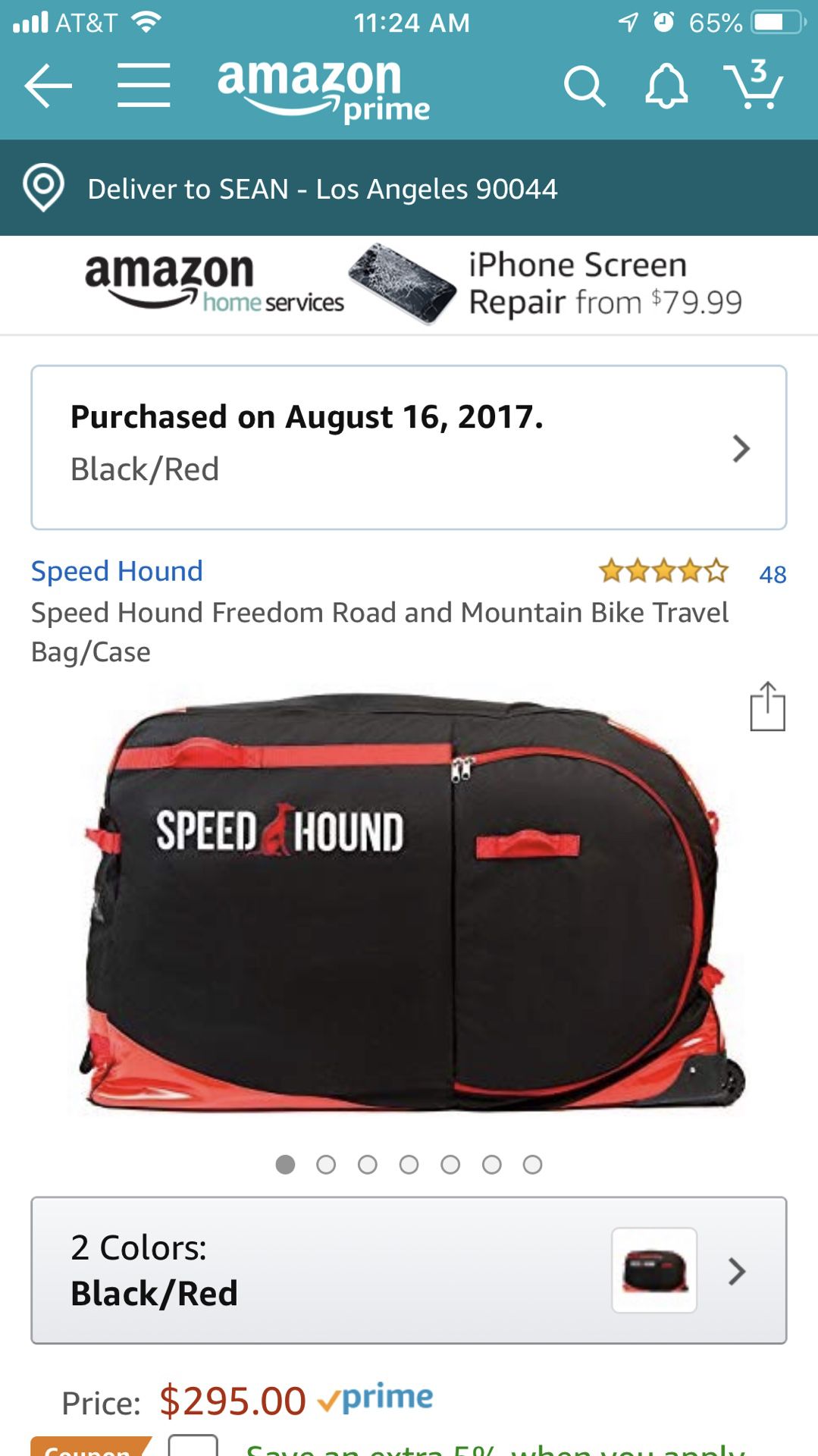 Speed Hound Bike Travel Bag/Case