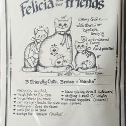 Felicia & Friends Calico Cat Pattern 